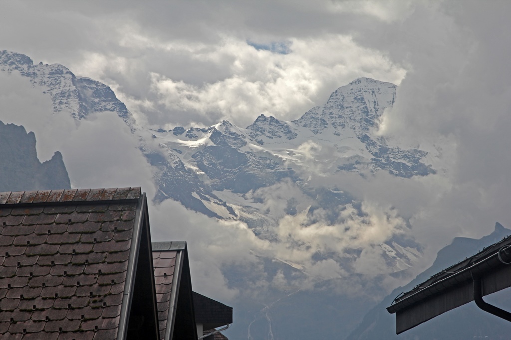 Grosshorn and Breithorn from Wengen